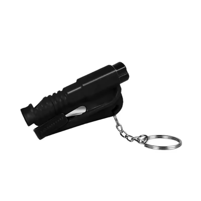 Mini Car Emergency Safety Tool – Keychain Hammer, Seat Belt Cutter & Window Breaker