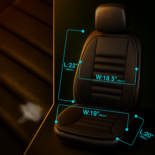 Elite Comfort Duo – Premium Ergonomic Car Seat Cushion Set (2 Pcs) | Universal Fit & Secure Buckle Design